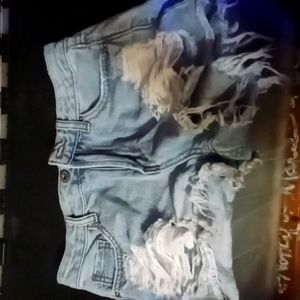Blue jean shorts